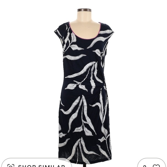 NIC+ZOE Dresses & Skirts - NIC+ZOE Navy leaf dress